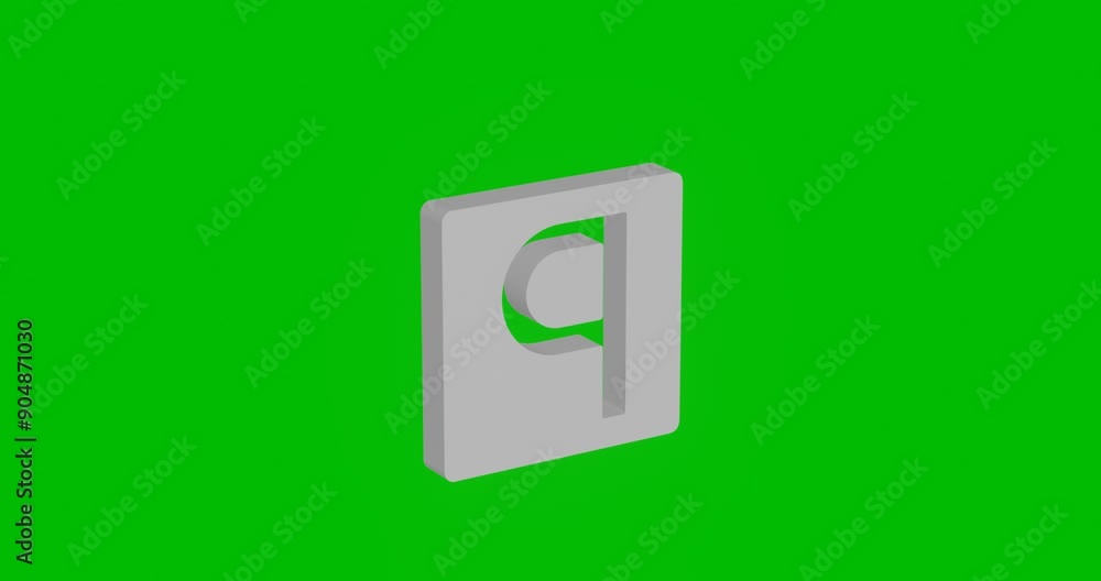 Animation of rotation of a white road parking sign with shadow. Simple and complex rotation. Seamless looped 4k animation on green chroma key background Animation of rotation of a white road parking sign with shadow. Simple and complex rotation. Seamless looped 4k animation on green chroma key background