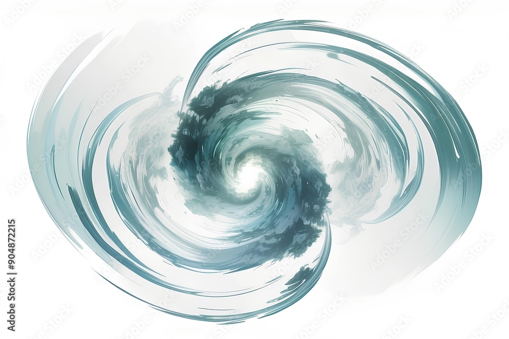 double exposure swirl from nature and wind on white background double exposure swirl from nature and wind on white background