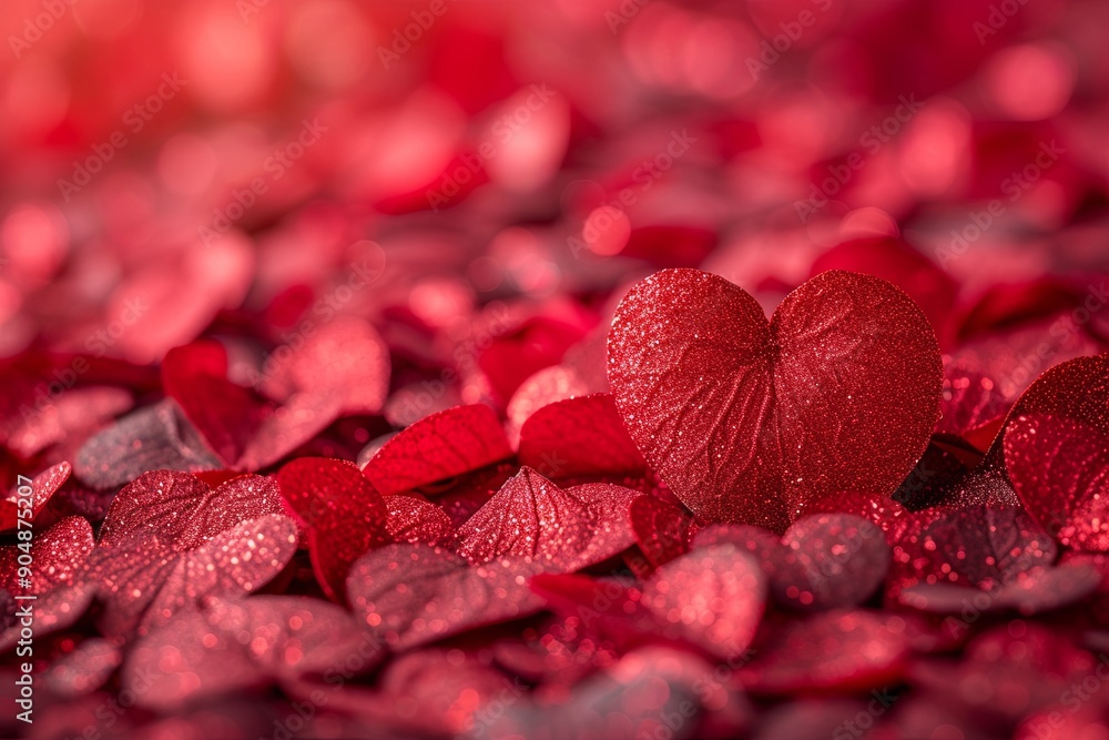 Red background with many red hearts. Romantic scene Red background with many red hearts. Romantic scene