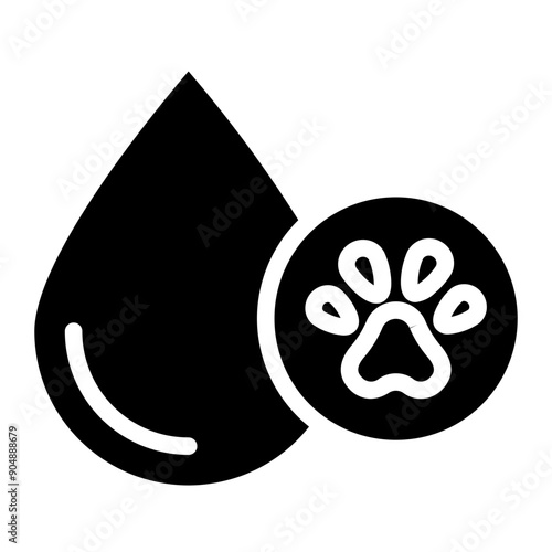 Dog donor icon concept
