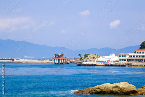 Beautiful view of Odongdo island, Yeosu city, South Korea.