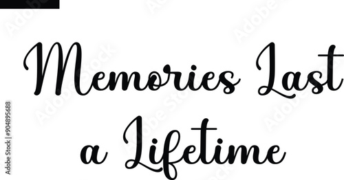 Tableau sur toile Memories Last a Lifetime Travel Saying Typography Text