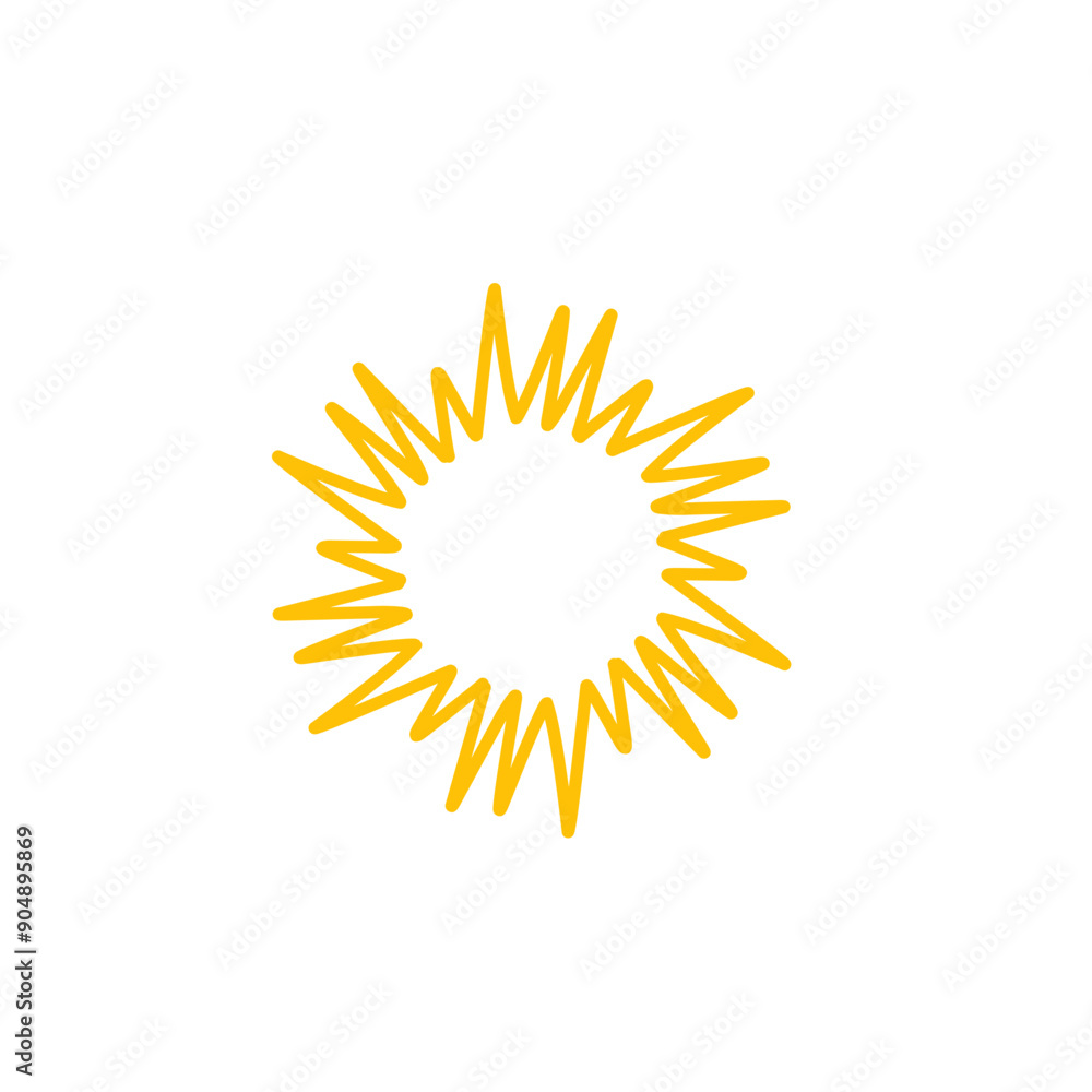 handdrawn sunburst handdrawn sunburst