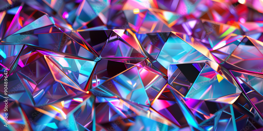 Obraz premium Blurred background with crystals diamonds