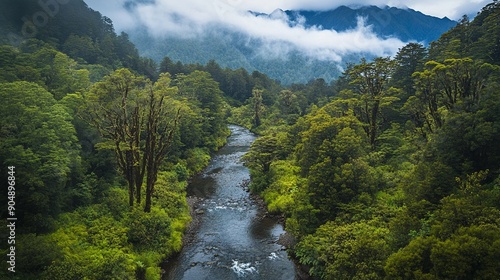 Forests and rivers of the Westland Tai Poutini photo