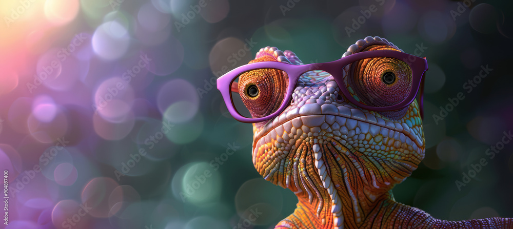 Chameleon with Sunglasses Chameleon with Sunglasses
