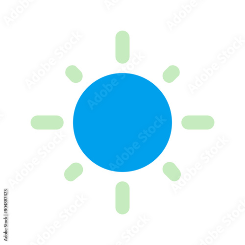 sun duo tone icon