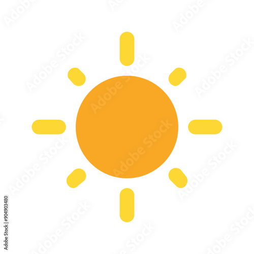sun flat icon