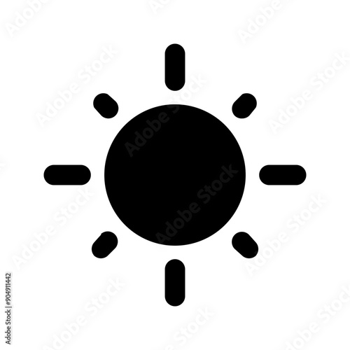 sun glyph icon