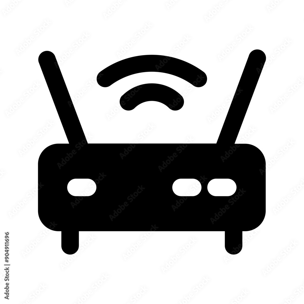 wifi router glyph icon wifi router glyph icon