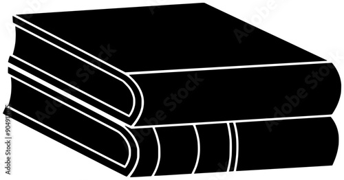 library illustration school silhouette education logo shelf icon book outline bookshelf store literacy knowledge university bookstore learn read bookcase shape college literature study for vector