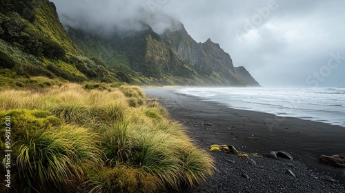 Wild coastlines of the Taranaki region photo