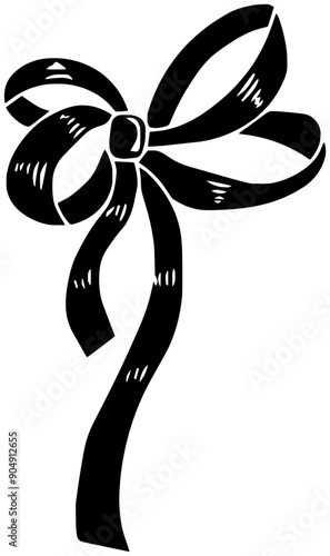 ribbon illustration bow silhouette vector logo holiday icon gift outline satin decoration celebration birthday silk tie elegant accessory fashion shape decorative knot tied for vector graphic