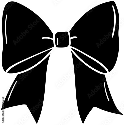 ribbon illustration bow silhouette vector logo holiday icon gift outline satin decoration celebration birthday silk tie elegant accessory fashion shape decorative knot tied for vector graphic