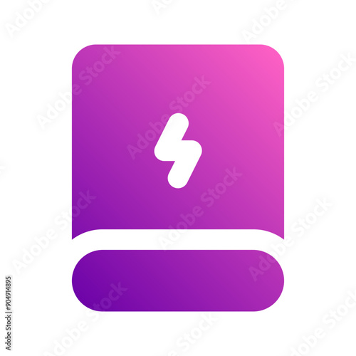power bank gradient icon