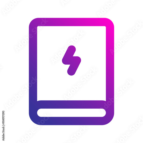 power bank gradient icon