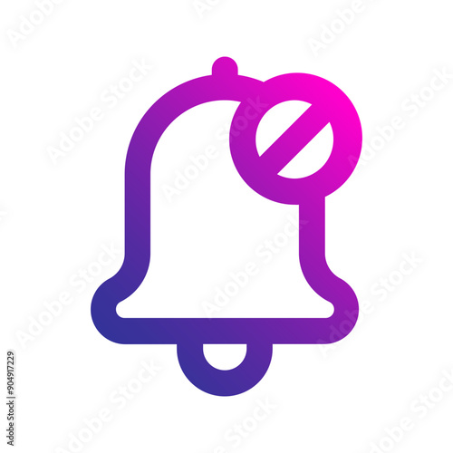 silent gradient icon