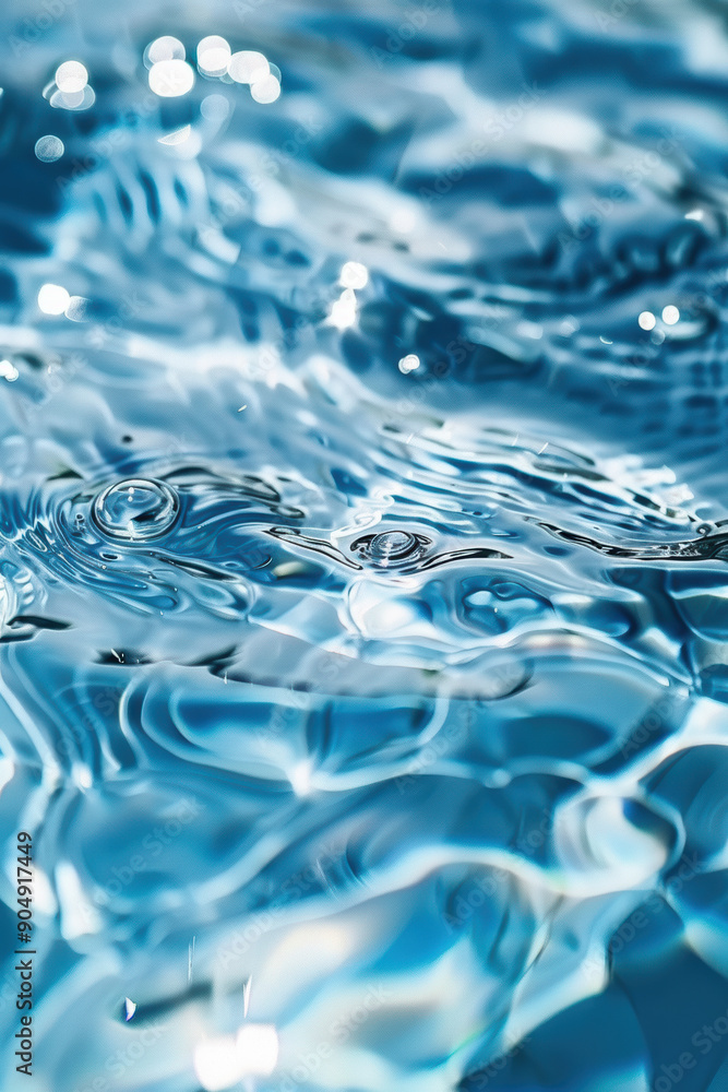 Blue Water Ripples Top View Blue Water Ripples Top View