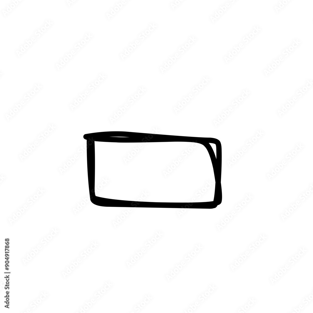 handdrawn rectangle doodle 