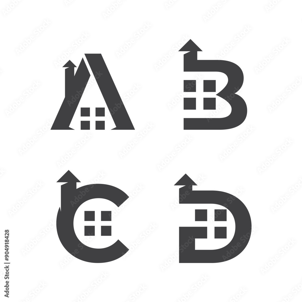Realestate property with initial Realestate property with initial