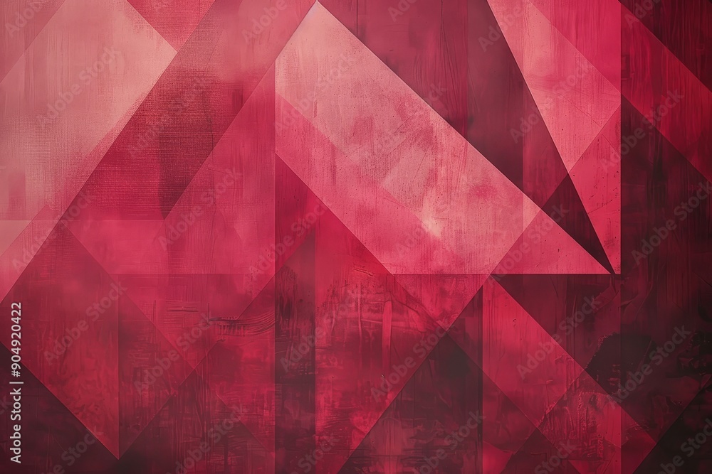 Geometric design featuring red and black triangles on a crimson backdrop, Generate a modern geometric design on a crimson background Geometric design featuring red and black triangles on a crimson backdrop, Generate a modern geometric design on a crimson background