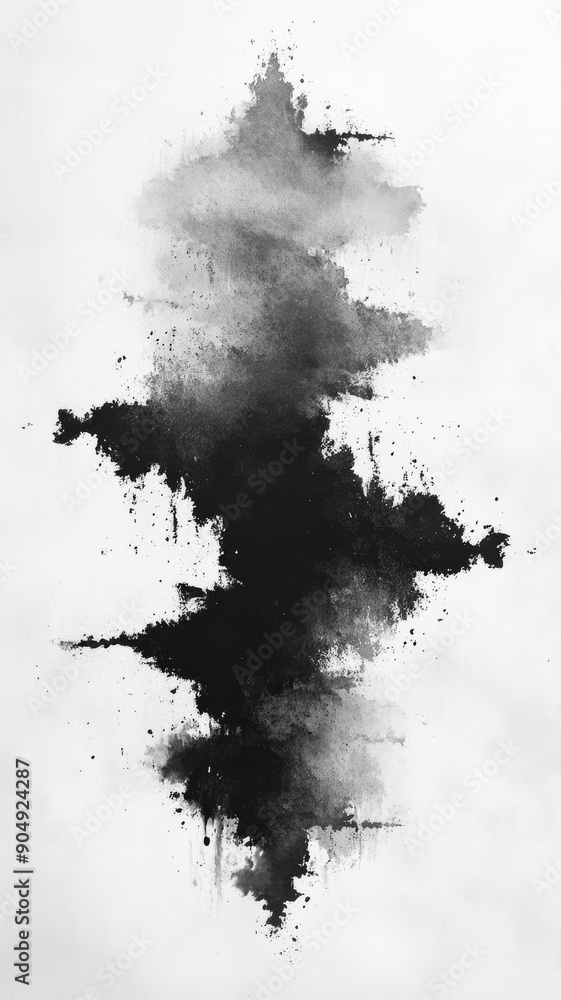 Obraz premium White and Gray Textured Watercolor Background