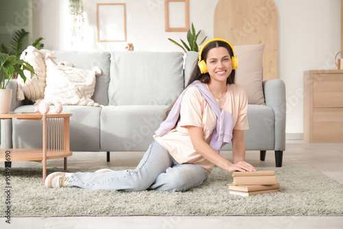 Smiling young woman wearing...