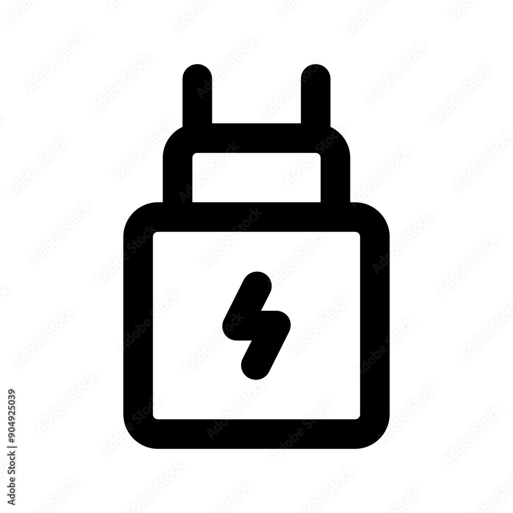 charger line icon charger line icon