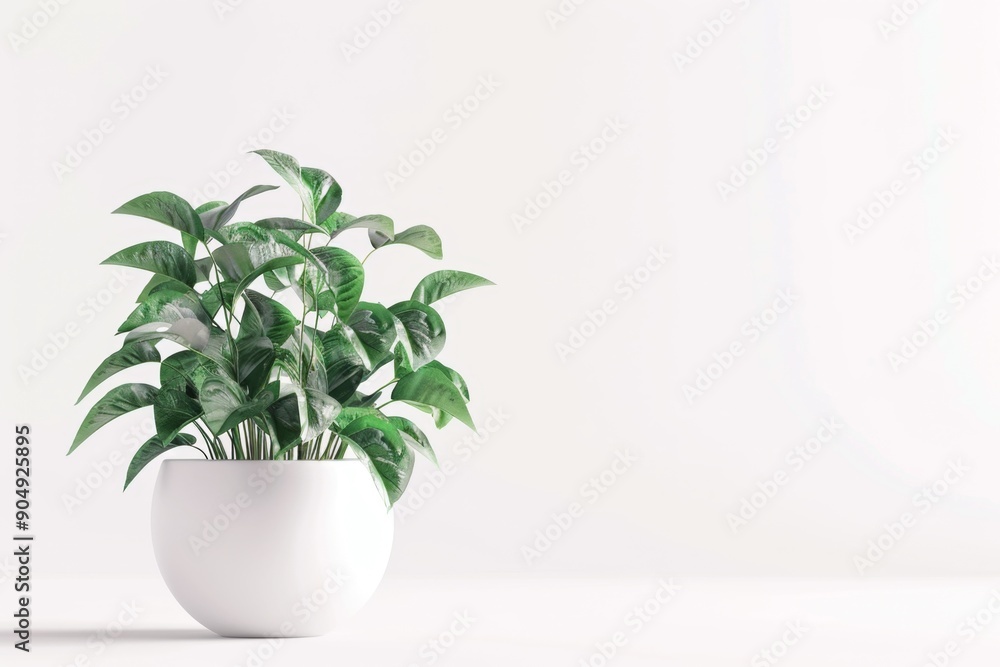 flower in a pot on a white background