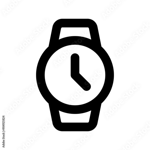 hand watch line icon