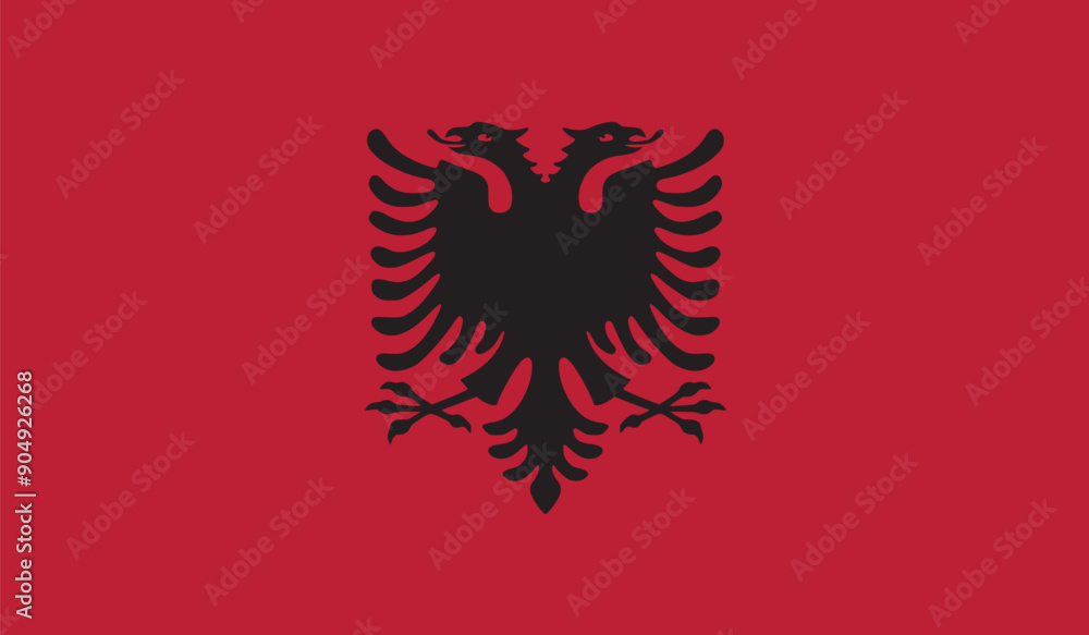 illustration flag of Albania country flag illustration flag of Albania country flag