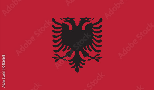 illustration flag of Albania country flag