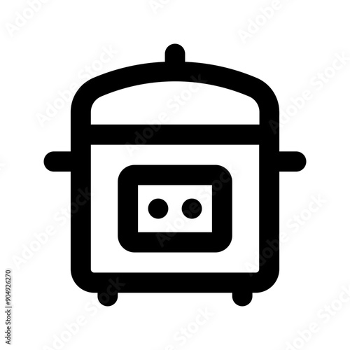 rice cooker line icon