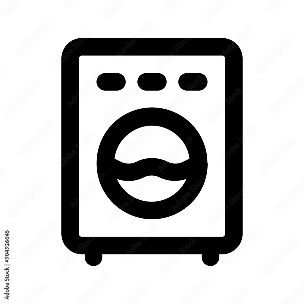 washing machine line icon
