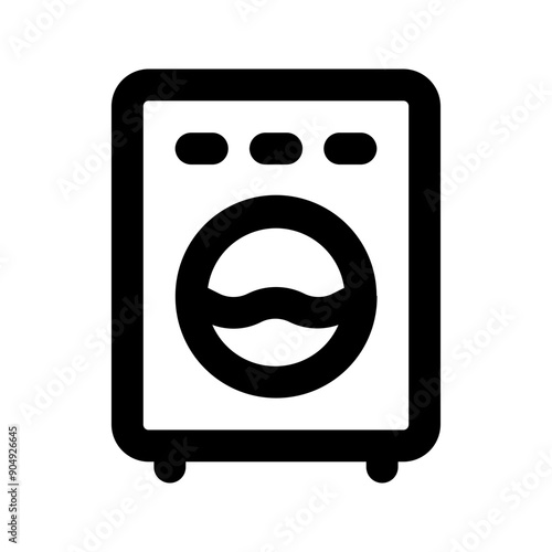 washing machine line icon