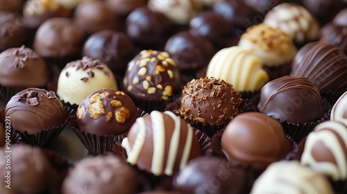 Chocolate pralines.