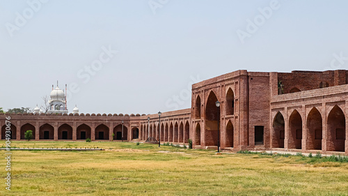View of the north entrance gate of Sarai of Lashkeri Khan, Ludhiana, Punjab, India.