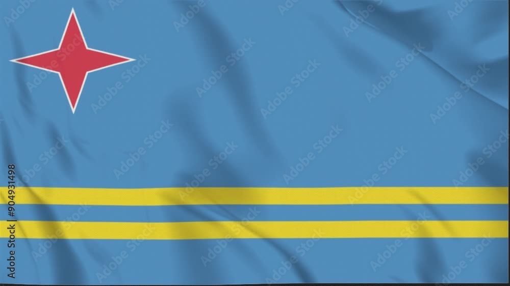 Aruba waving flag, Aruba 3D flag, Flag of Aruba waving Animation, Aruba waving flag 4K Footage Aruba waving flag, Aruba 3D flag, Flag of Aruba waving Animation, Aruba waving flag 4K Footage