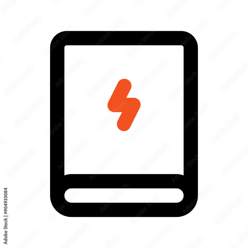 power bank line color icon power bank line color icon