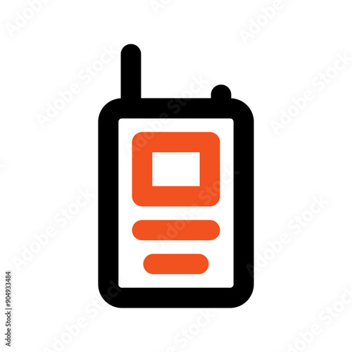 walkie talkie line color icon