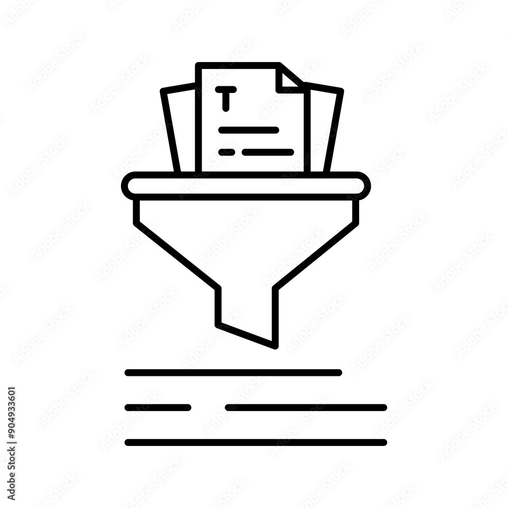 Text Summarization Icon. Document with Summary Lines. Transparent PNG Illustration for Content Brief Concept Text Summarization Icon. Document with Summary Lines. Transparent PNG Illustration for Content Brief Concept