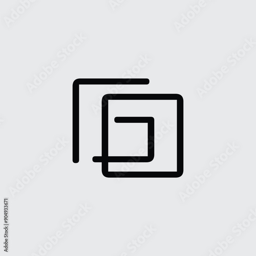 Initial letter GD logo design creative modern symbol icon monogram