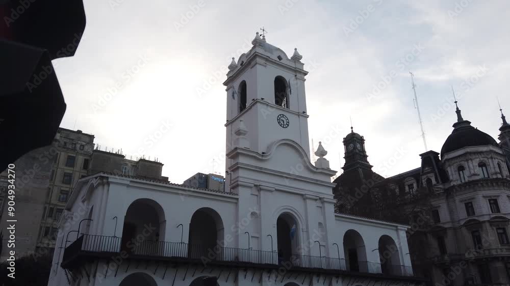 The cabildo of Buenos aires argentina panoramic of city center landmark building The cabildo of Buenos aires argentina panoramic of city center landmark building