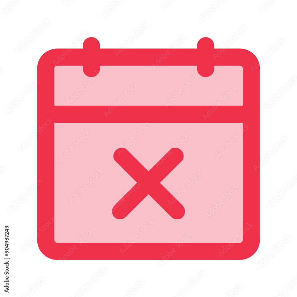 Obraz premium cancel booking outline fill icon