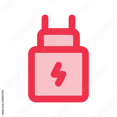 charger outline fill icon
