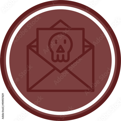 Blackmail Vector Line Double Circle Maroon