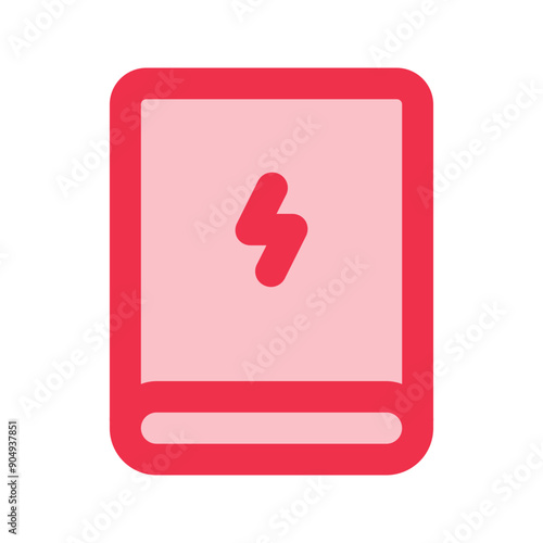 power bank outline fill icon