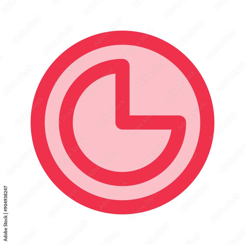 three quarters outline fill icon three quarters outline fill icon