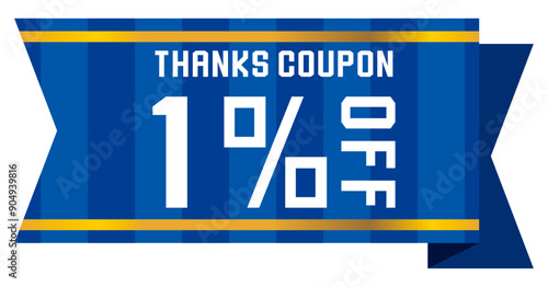 リボンをイメージしたポップなクーポンチケット