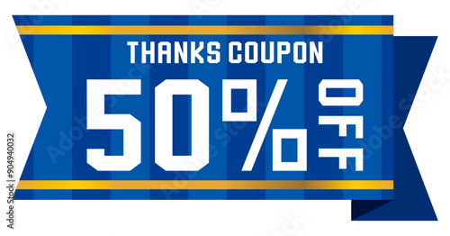 リボンをイメージしたポップなクーポンチケット